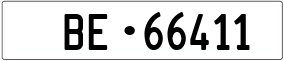 Truck License Plate